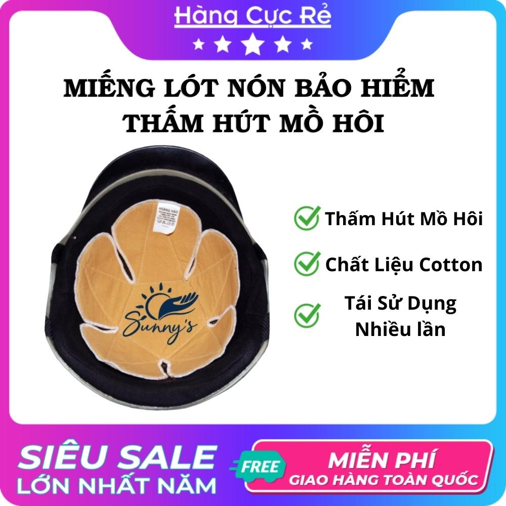 Miếng lót nón bảo hiểm, thấm hút mồ hôi, giảm ngứa, giặt lại được - Shop Hàng Cực Rẻ