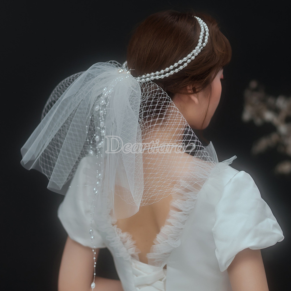 Băng Đô Cài Tóc Đính Ngọc Trai Nhân Tạo Phong Cách Hàn Quốc