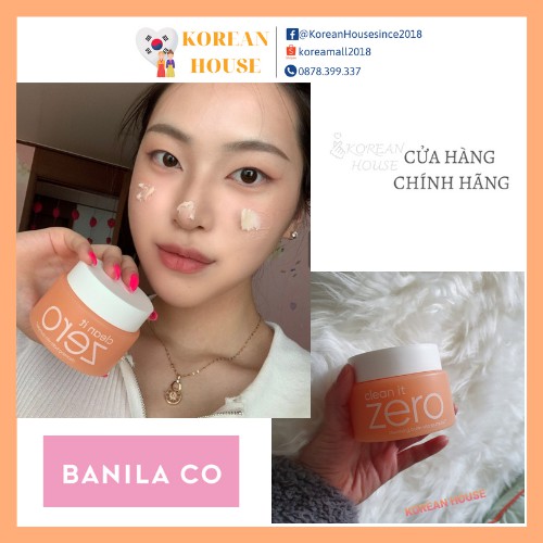 (Chính hãng) SÁP TẨY TRANG CLEAN IT ZERO VITA-PUNPKIN_BANILA CO