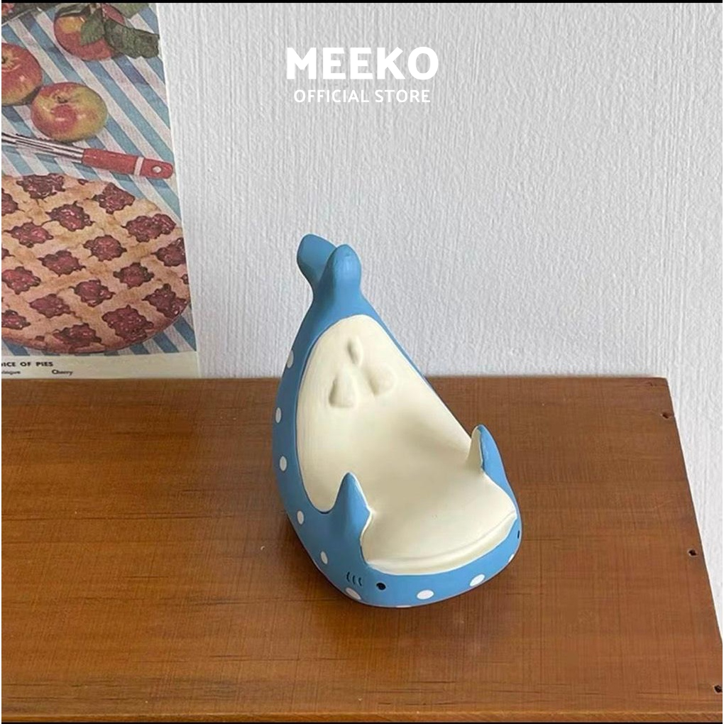 Giá đỡ điện thoại dễ thương Cute Blue, Decor bàn làm việc  MEEKO