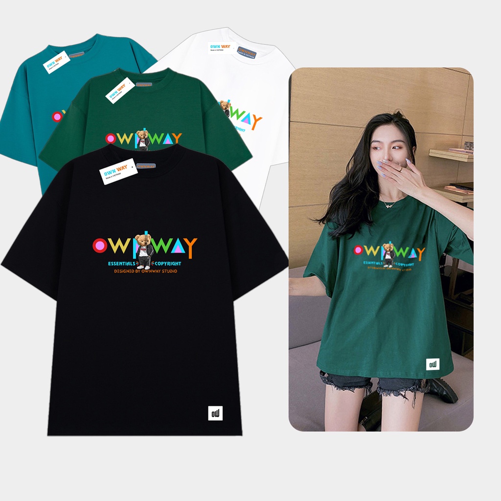 Áo Thun OWNWAY Local Brand Unisex Form Rộng Tay Lỡ Oversize Nam Nữ Nhiều Màu - Ver1