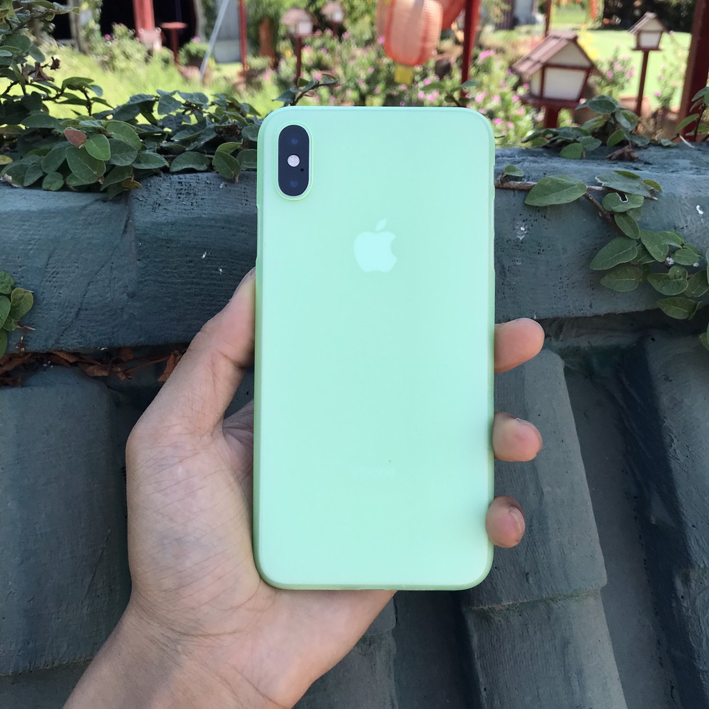 Ốp lưng iphone giấy siêu mỏng chống vân tay điện thoại iphone x xs xr 11 pro max