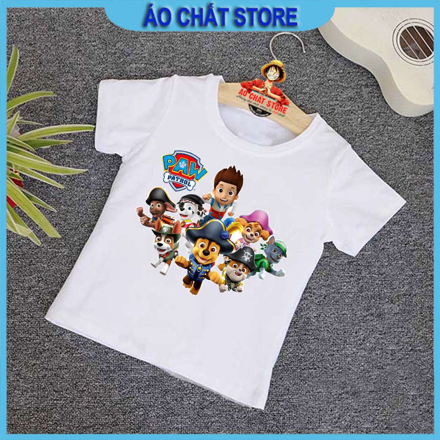 Áo thun trẻ em đội chó cứu hộ siêu đẹp | Áo Paw Patrol cho bé trai | bé gái mẫu mới PA20 | Áo Chất Store