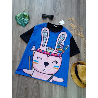 áo thun bigsize nam nữ[thỏ thổ dân] KY45