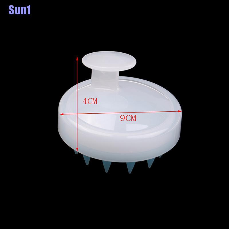 (Hàng Mới Về) Lược Gội Đầu Mát Xa Da Đầu Sun1 Làm Từ silicon Tiện Lợi