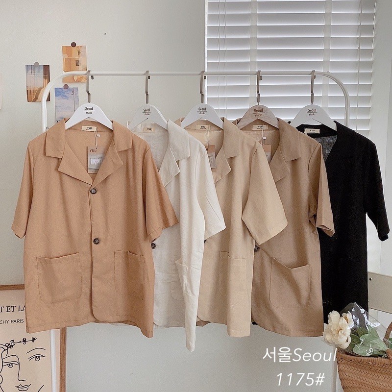 Blazer đũi linen hàn | BigBuy360 - bigbuy360.vn