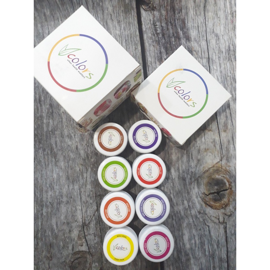 Màu thực phẩm gel Vcolor VN ⚡ CAO CẤP ⚡ màu thực phẩm sử dụng để pha màu cho thạch, socola, màu trang trí bánh kem