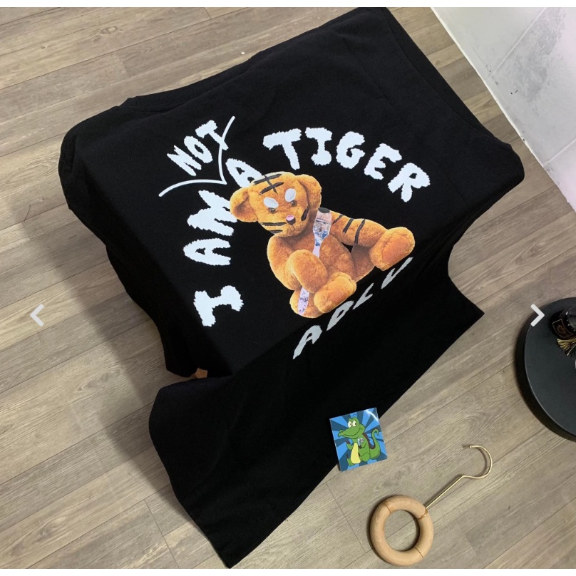 Áo thun unisex ADLV chính hãng in hình chú hổ Tiger Green, áo phông ADLV nam nữ