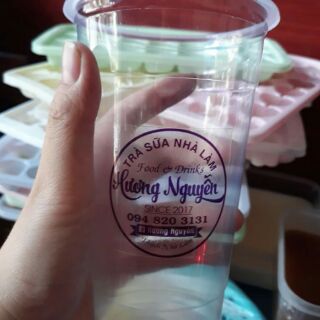 In tem dán ly trà sữa