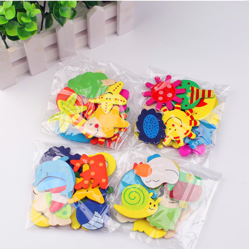 Set 12 nam châm tủ lạnh hình dạng động vật đáng yêu cho bé