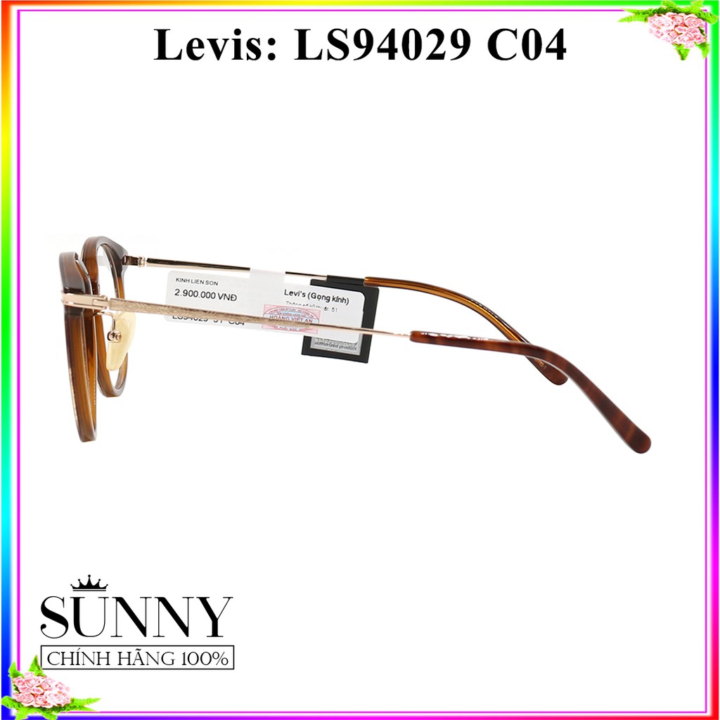 Gọng kính thời trang Levis LS94029 C04 chính hãng, thiết kế dễ đeo bảo vệ mắt