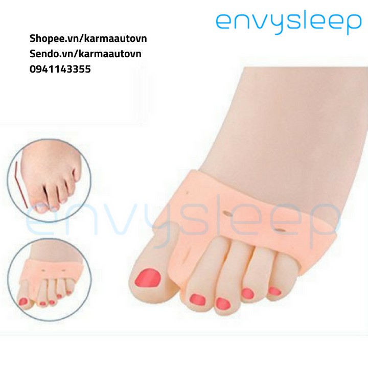 Lót giày Silicon đệm ngón, ôm chân Envysleep - NGÓN CHÂN CÁI BIẾN DẠNG BUNIONS