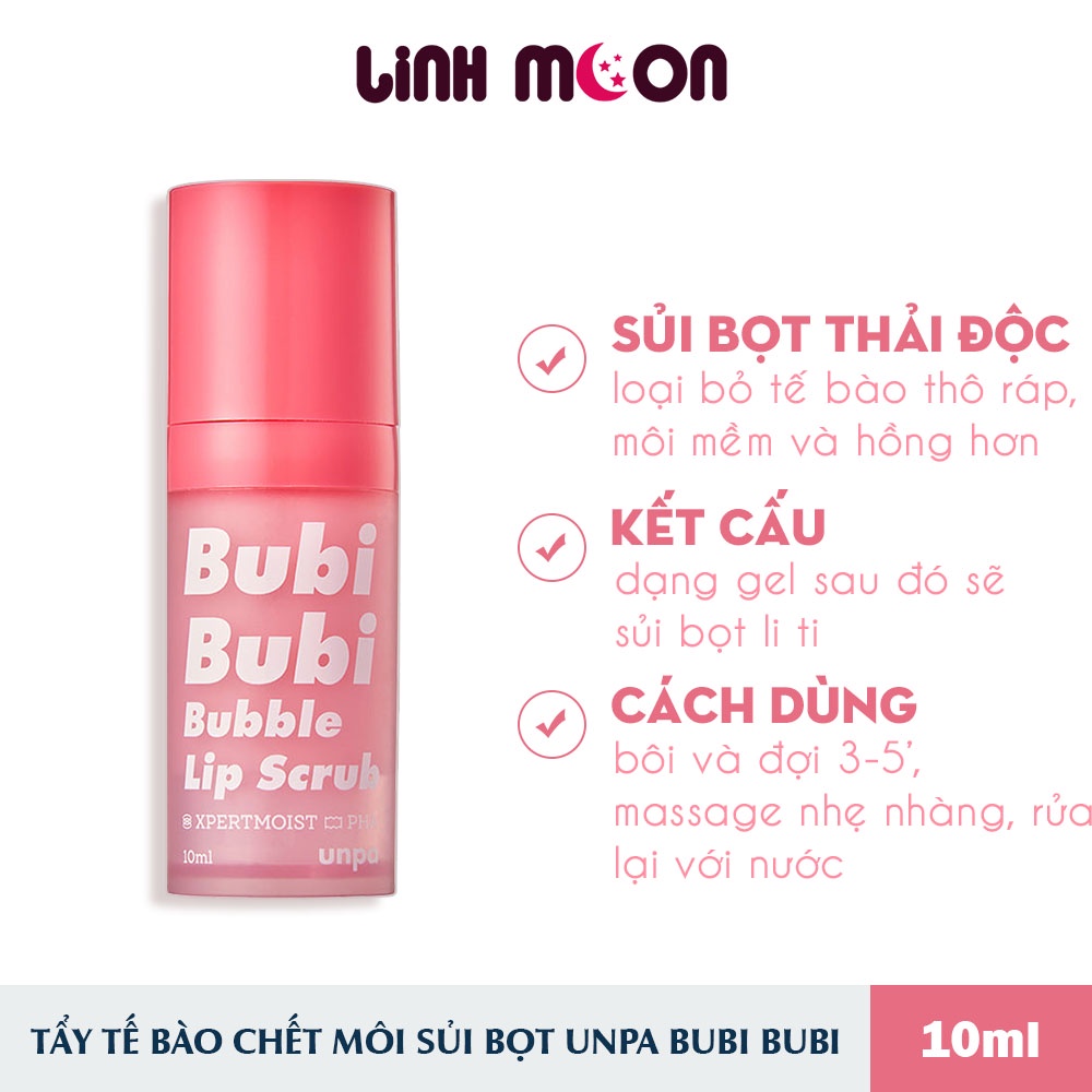 Tẩy Tế Bào Chết Môi Sủi Bọt Hàn Quốc Unpa Bubi Bubi Lip