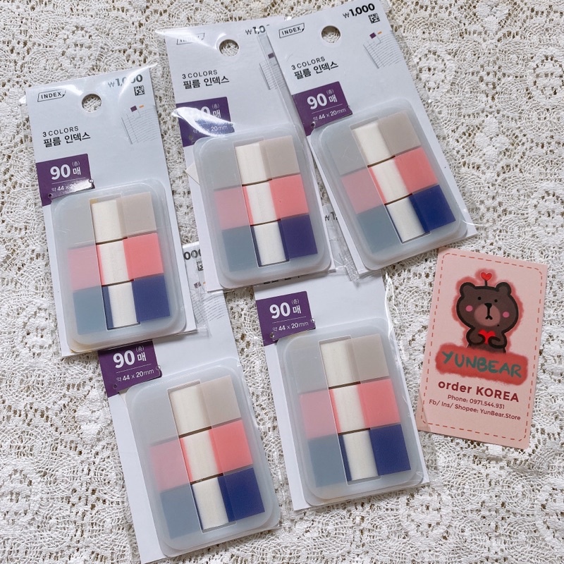 INDEX STICKERS ĐÁNH DẤU TRANG DAISO HÀN QUỐC