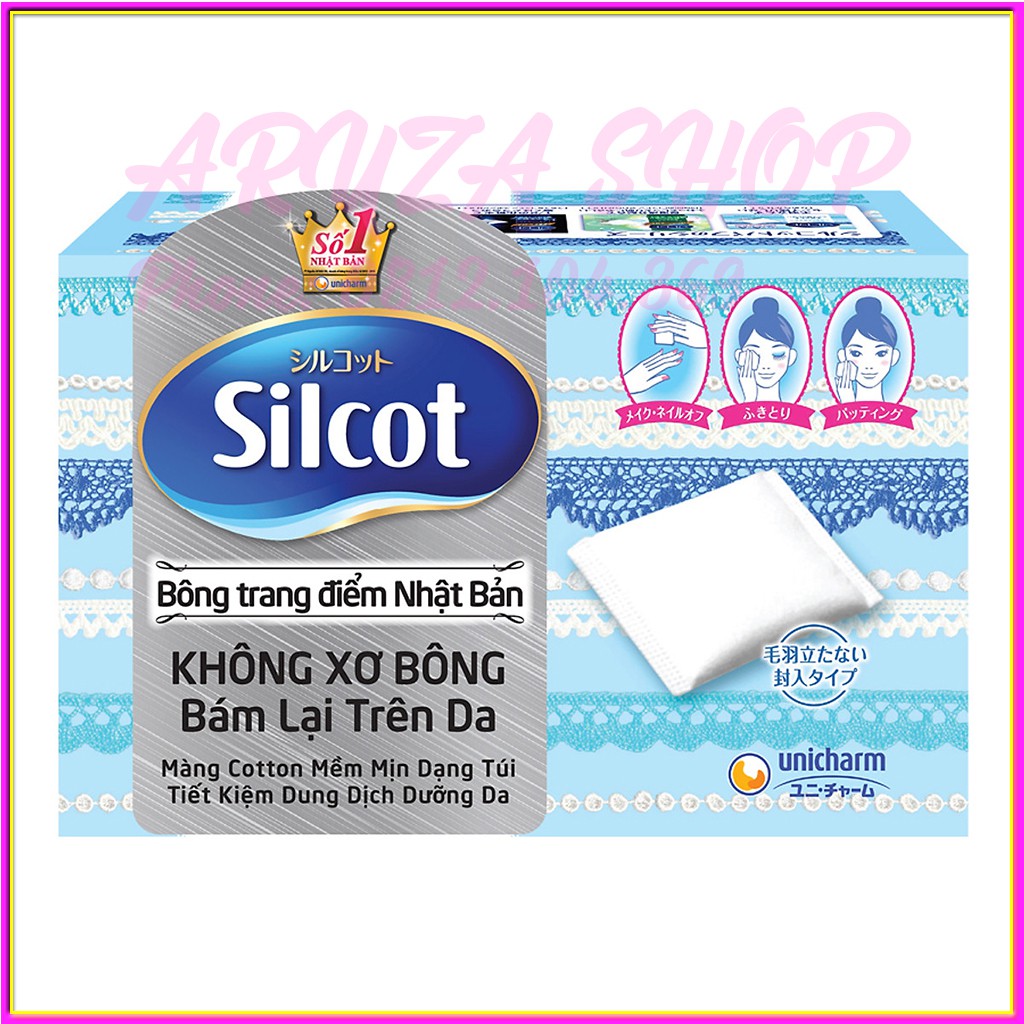 Bông tẩy trang silcot ⚜️ FREESHIP ⚜️ Bông tẩy trang của nhật được ưa chuộng