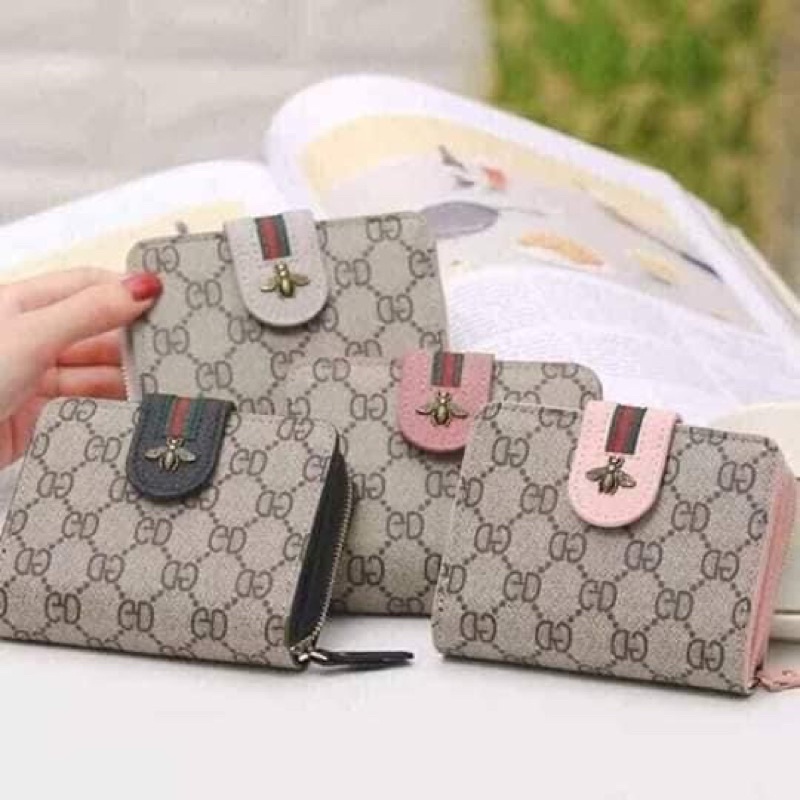 Ví nữ đẹp mini con ong ngắn cầm tay cute nhỏ gọn bỏ túi thời trang cao cấp giá rẻ DC03