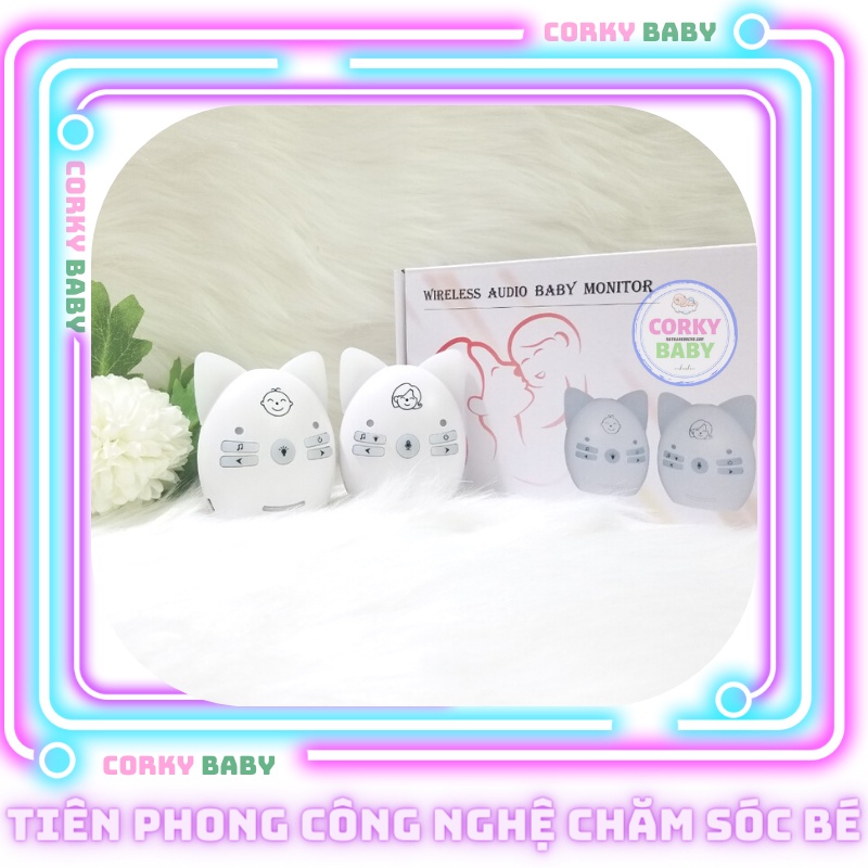 Máy báo khóc Corky Baby mbk00 - không cần cắm điện, loa to, tiếng rõ, giao tiếp 2 chiều giữa mẹ và bé yêu
