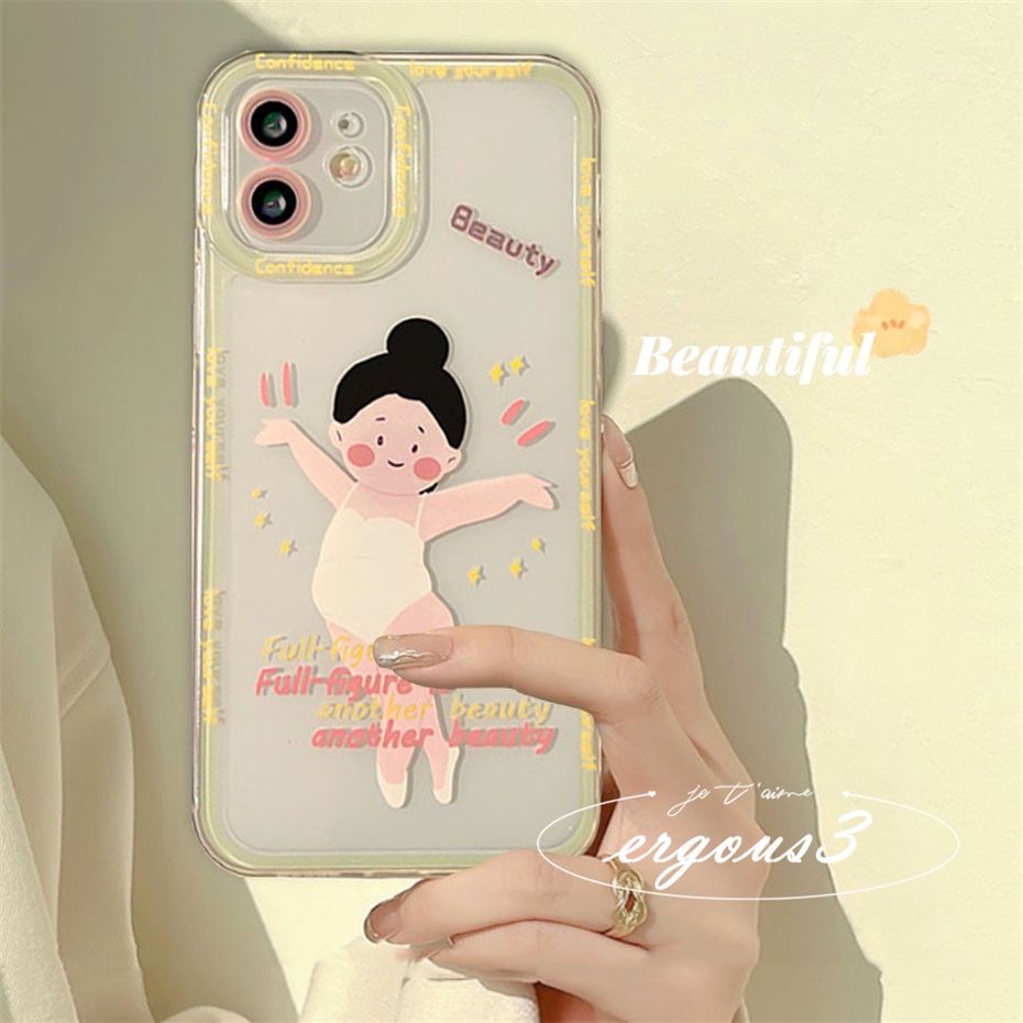 Ốp Điện Thoại Mềm In Hình Cô Gái Dễ Thương Cho iPhone 14 13 12 11 Pro Max SE2020 X XR Xs Max 7 8 6 6s Plus