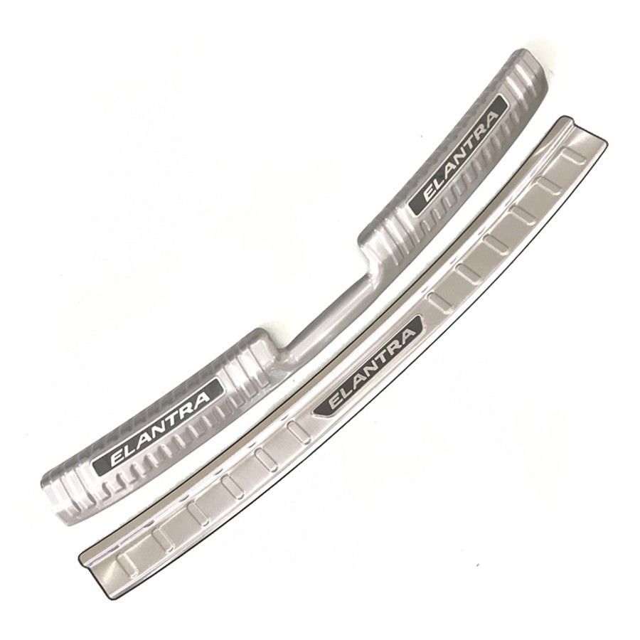 Nẹp cốp xe, chống trầy cốp xe Elantra 2019 2020 2021 mẫu Inox