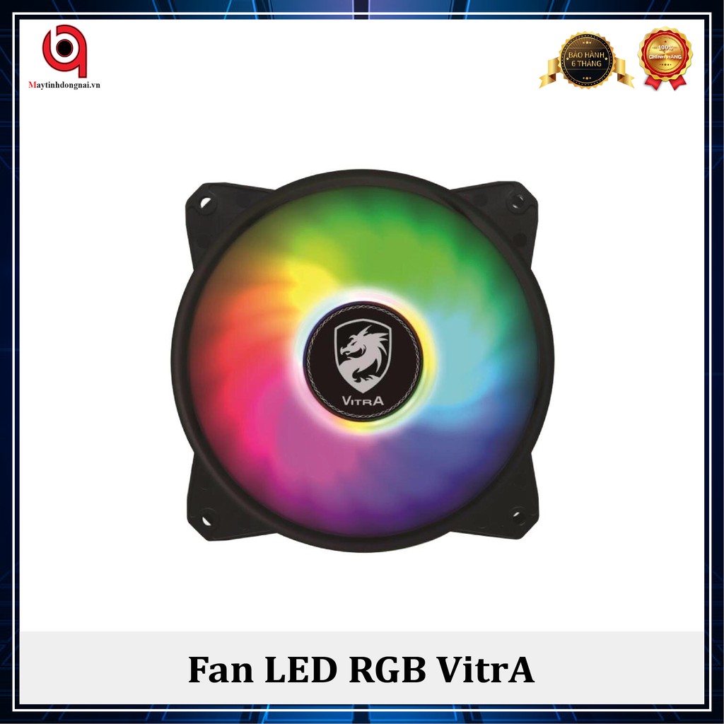 Fan Tản Nhiệt Case Vitra Dragon RGB Rainbow 12cm