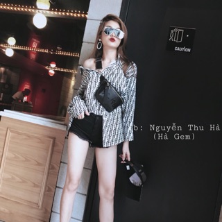 Áo sơ mi hoạ tiết