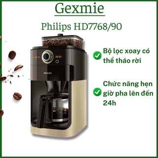 Máy pha cà phê Philips HD7768/90, tự động xay và pha cà phê hạt