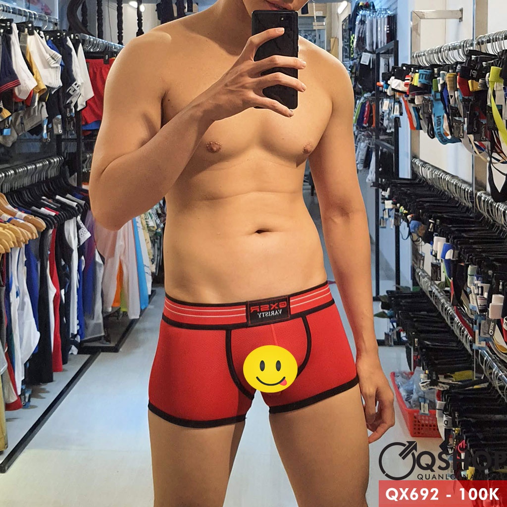 Quần lót boxer thun lưới lỗ mịn QSHOP QX692