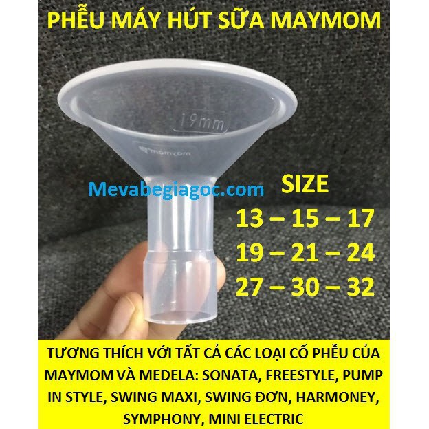 1 Phễu Maymom - Tương thích với Medela Sonata Swing Harmony Symphony FreeStyle, Pump in Style, Swing Maxi, Mini Electric