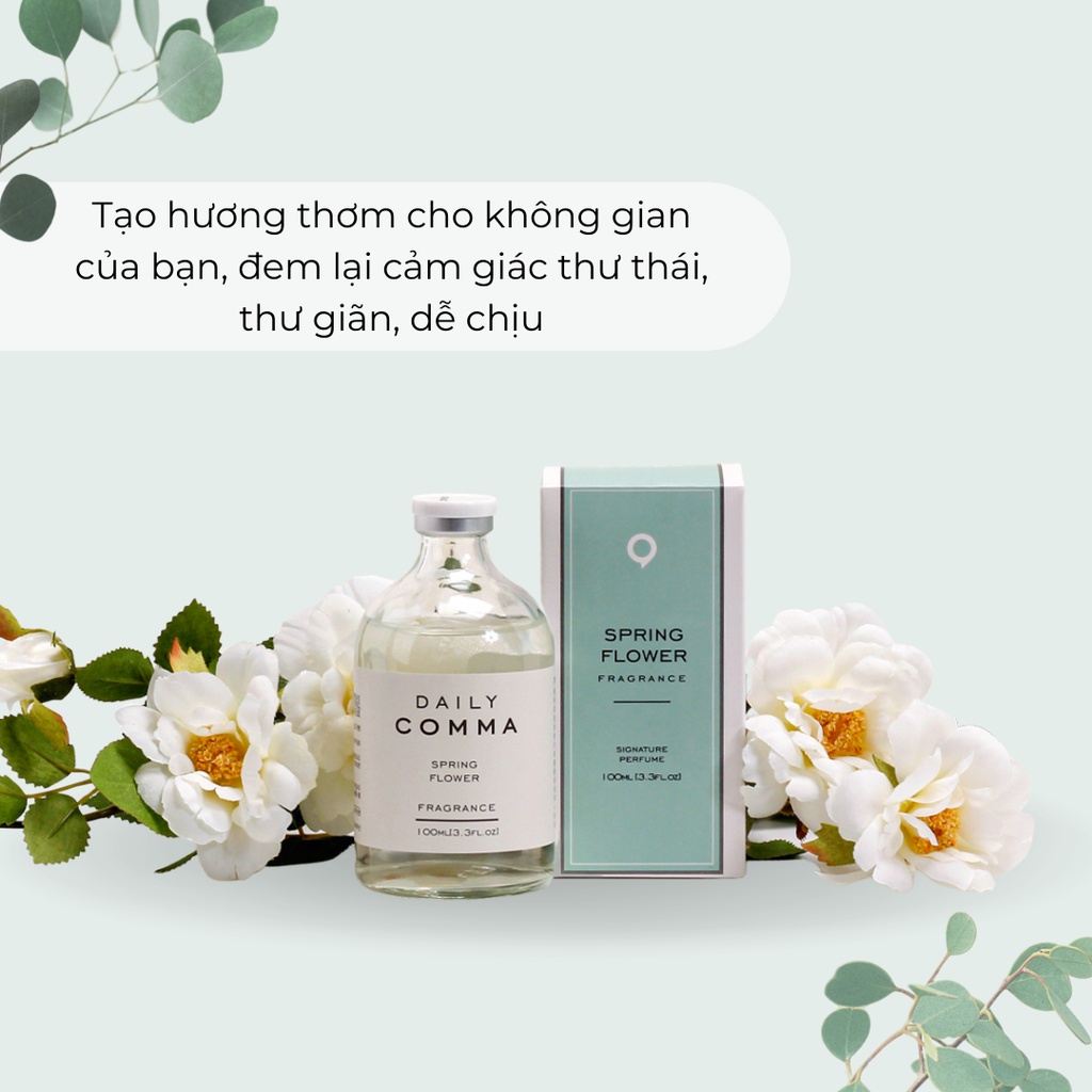 Tinh dầu thơm khuếch tán que mây DAILYCOMMA - BST Mini diffuser 100ml giúp thơm phòng, khử mùi