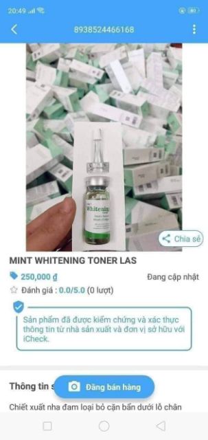 Toner whiterning LAS BEAUTY