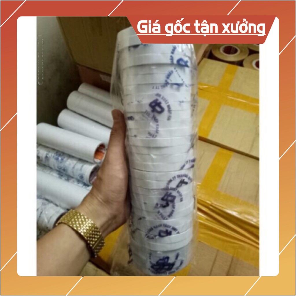 [SHOPEE TRỢ GIÁ] Băng dính 2 mặt loại mỏng các cỡ ( dài 2 mét/ cuộn) HBB