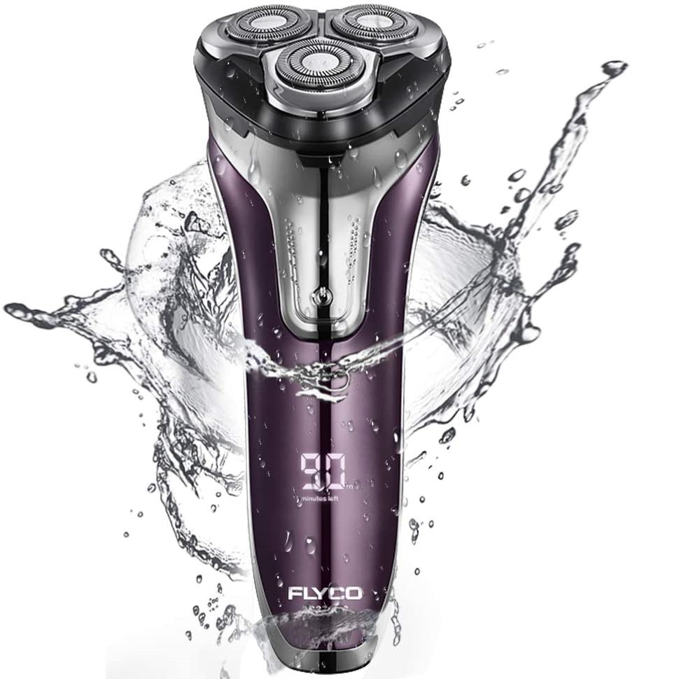 Máy cạo râu Flyco FS376 US( phiên bản dành cho thị trường Mỹ), máy cạo râu điện 3 lưỡi đa năng chất lượng cao Chính Hãng