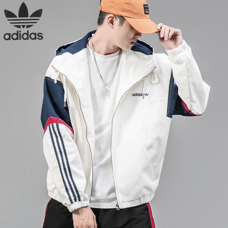 Áo Khoác Thể Thao Adidas 100% Chính Hãng Có Mũ Trùm Dáng Rộng Thời Trang Mùa Xuân Cho Nam Và Nữ