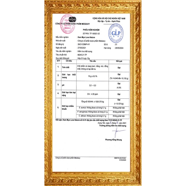 [HÀNG CAO CẤP-CHÍNH HÃNG] KEM MỤN LOVE NATURE TỪ GOLDEN LIFE ONE: HỘP 1 TÚP 15G | BigBuy360 - bigbuy360.vn