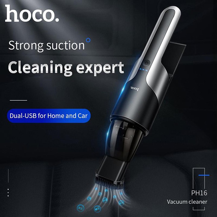 [Mã ELMS5 giảm 7% đơn 300K] Máy hút bụi cầm tay mini xe hơi PH16 Hoco Chính Hãng Hoco công xuất lớn hút cực sạch | BigBuy360 - bigbuy360.vn