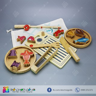 Đồ chơi gỗ Bộ câu cá làm bếp