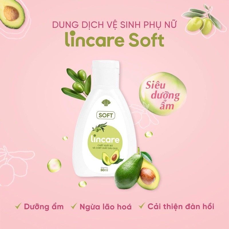 [ MUA 3 TẶNG 1] Dung dịch vệ sinh và vệ sinh cốc LINCARE Hoa hồng [ Mẫu và date mới]