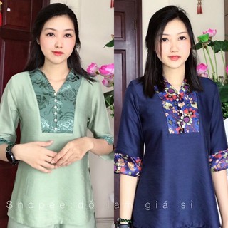 Đồ lam đi chùa # bà lai đũi phối gấm
