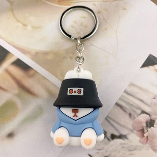 Móc khóa thỏ đội nón đáng yêu