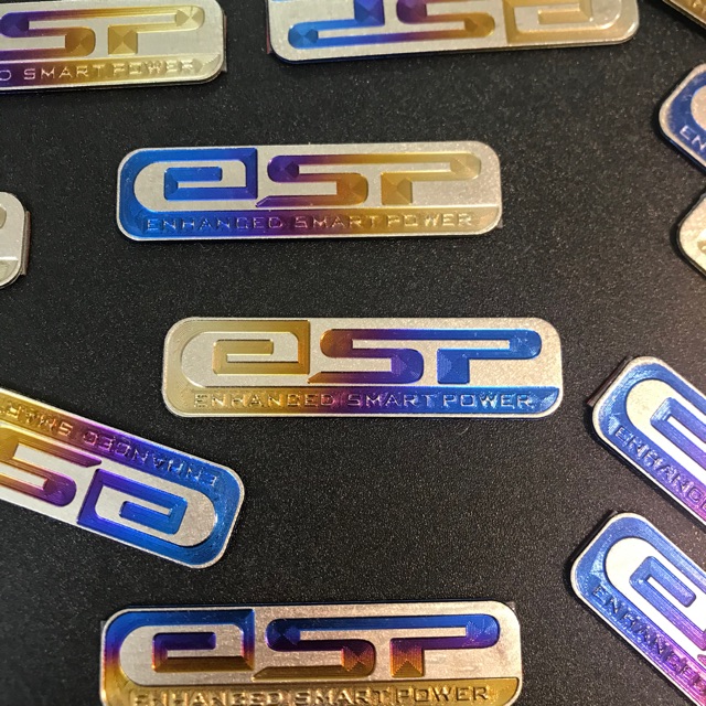 Logo titan Esp dán trang trí pô E