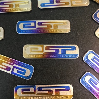 Logo titan Esp dán trang trí pô E