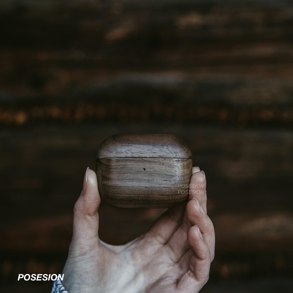 Case Airpods Pro bằng gỗ lót da ốp Airpods 1 2 cao cấp | BigBuy360 - bigbuy360.vn