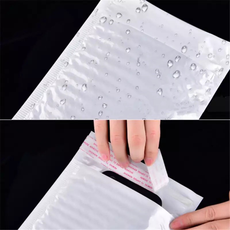 Combo 50 túi gói hàng niêm phong, Túi đóng hàng lót bóng khí chống sốc