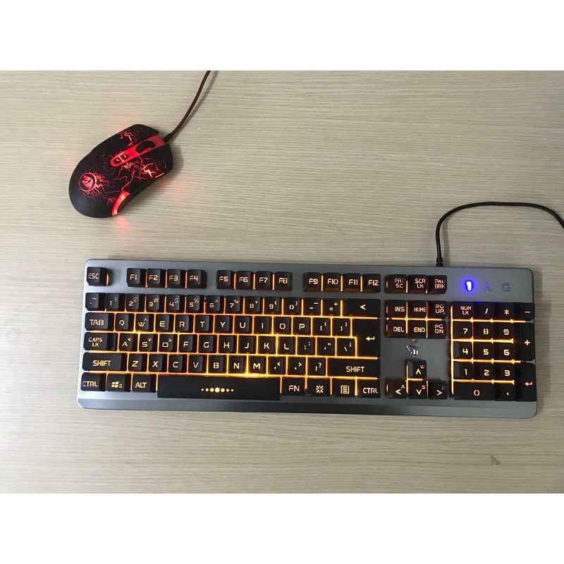 [ Hàng Hot ] Bàn phím chuyên game Dareu LK145 ,Newmen, Eblue LED RGB đổi màu xuyên key cap_Bàn phím giả cơ gaming cổng U