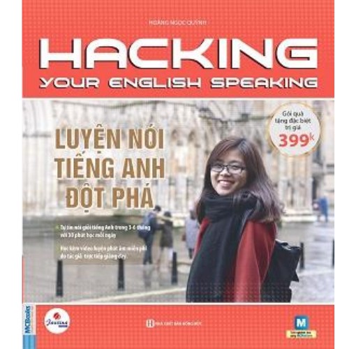 Sách - Combo 2 cuốn hacking đột phá nghe hiểu tiếng Anh+ luyện nói tiếng Anh đột phá + tặng kèm Booksmart