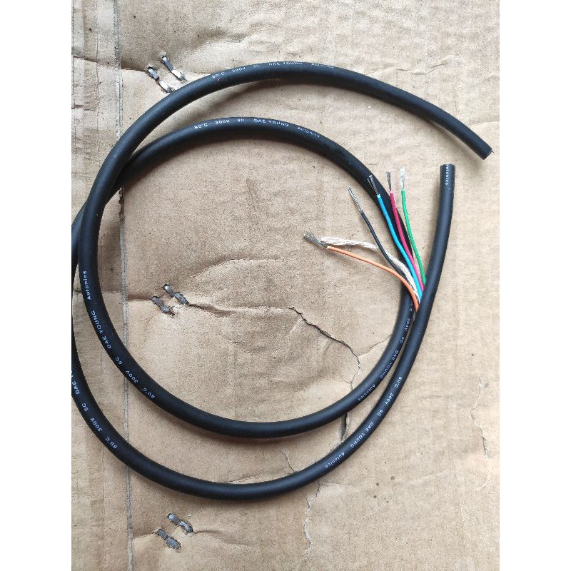 Dây cáp điện Hàn Quốc 5 lõi nhân 0,7mm đồng mạ