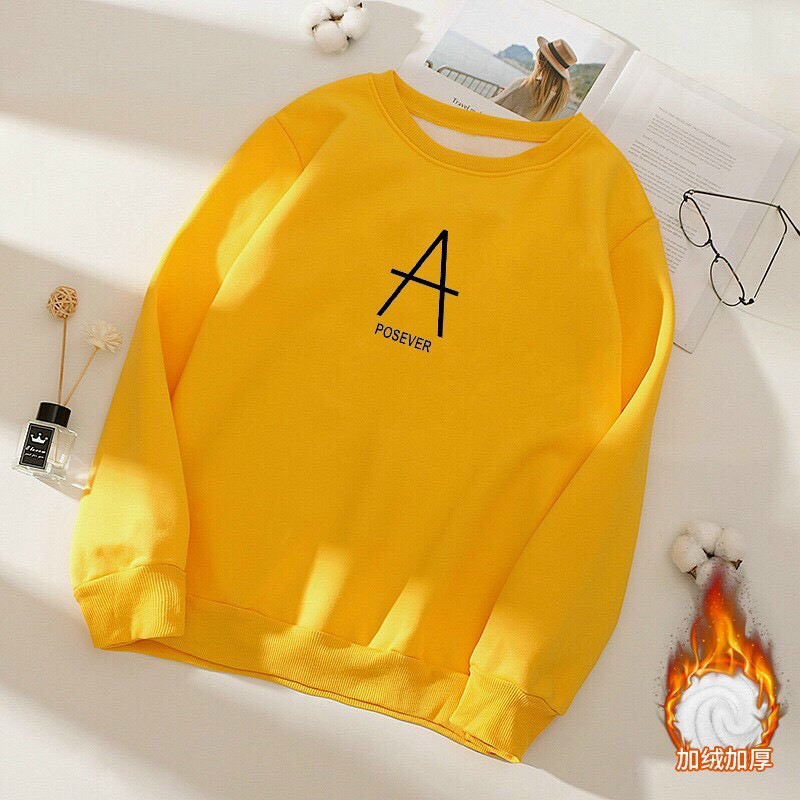 Áo khoác nỉ cổ tròn Posever cực đẹp , phong cách hàn , 2021 dành cho các bạn nam