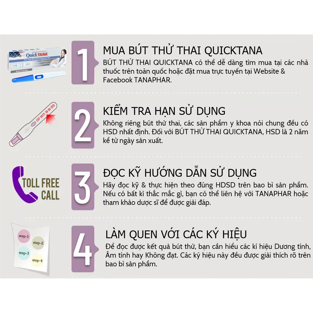 (CHE TÊN SẢN PHẨM - KÍN ĐÁO) Bút Thử Thai Quick Tana - An Toàn - Chính Xác - Hiệu Quả