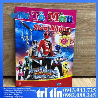 SET 8 C   BÉ TẬP TÔ MÀU SIÊU NHÂN
