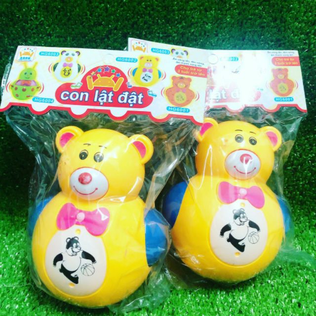 《HCM》Lật đật Gấu , Hổ , Ong loại lớn có đèn , nhạc , sẳn pin